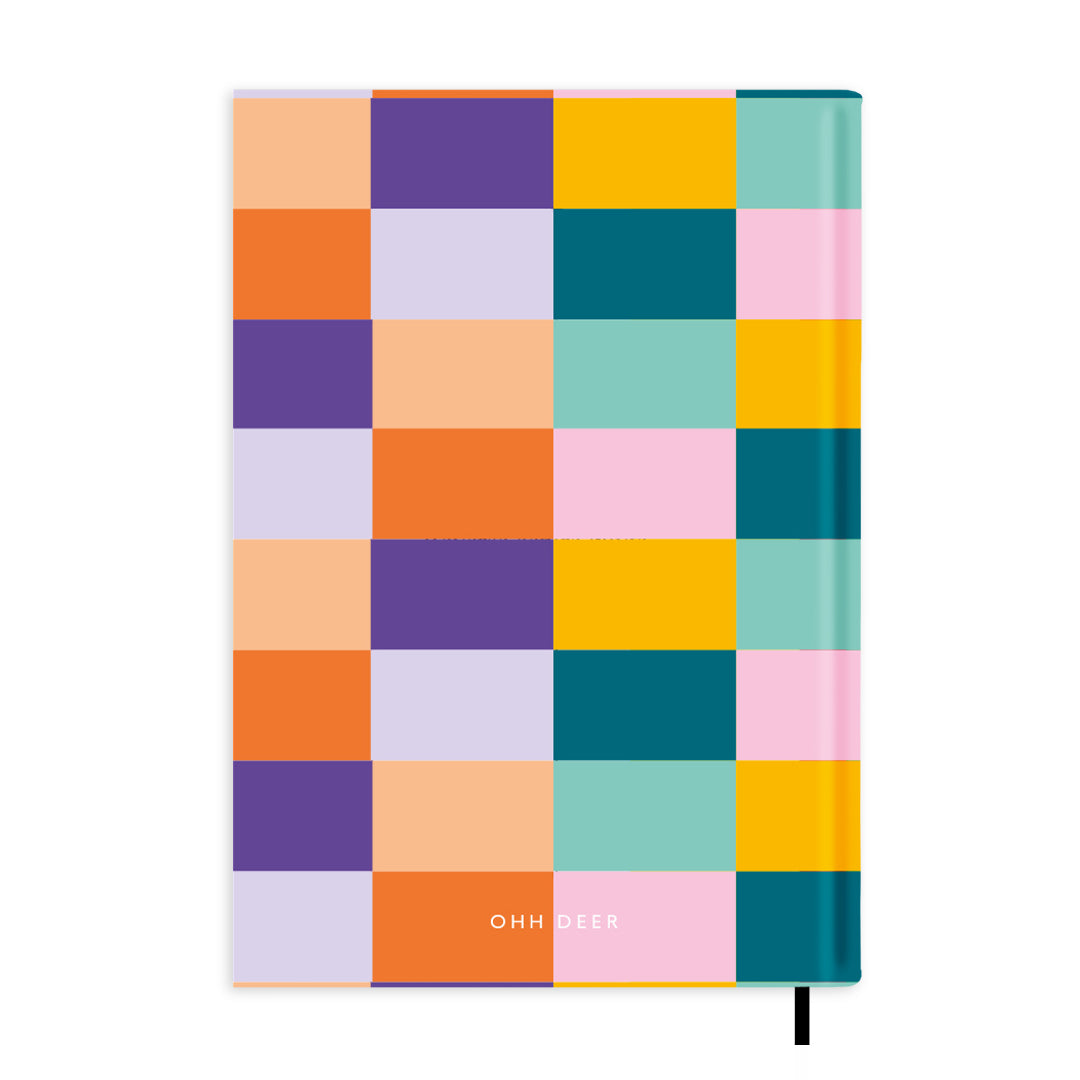 Colour Blocks Personalised Notebook A5