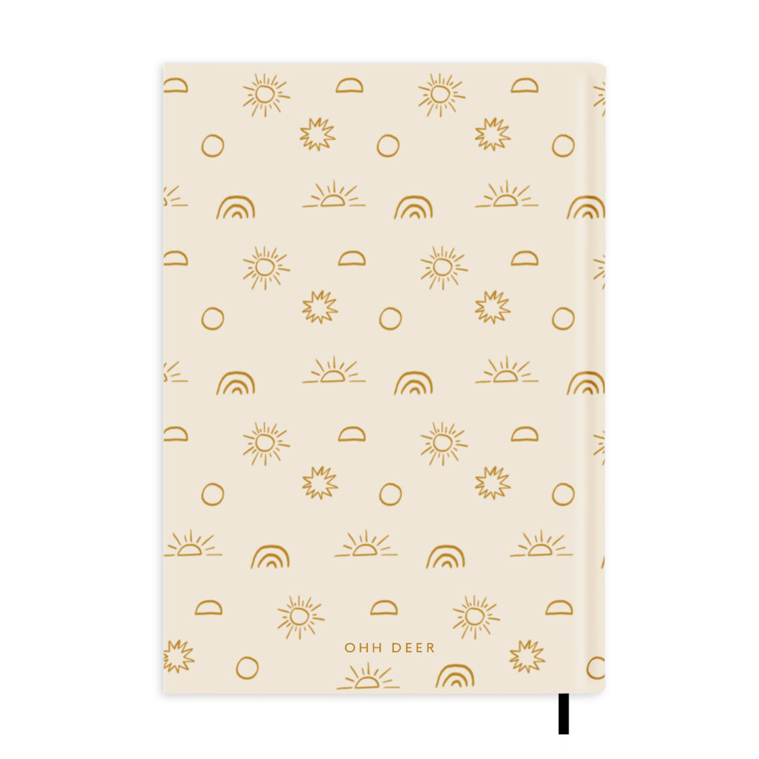 Bohemian Sun & Moon Personalised Notebook A5