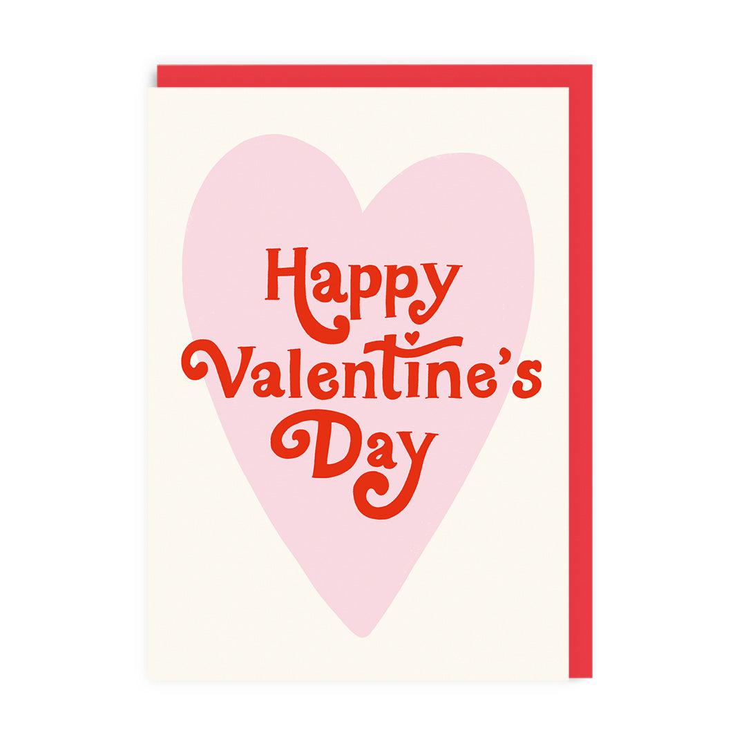 Retro Heart Valentine's Day Card