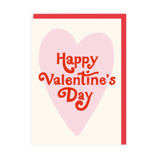 Retro Heart Valentine's Day Card