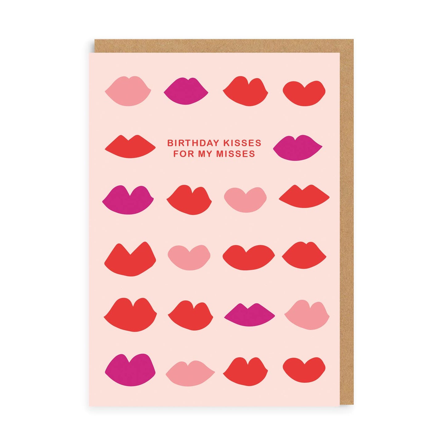 Kisses For My Missus Birthday Card