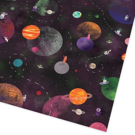 Cosmic Explorer Folded Gift Wrap