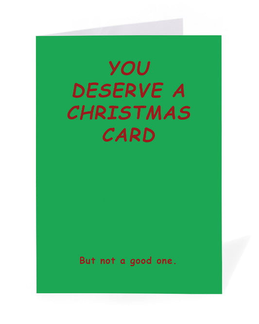 Personalised You Deserve a Christmas Card