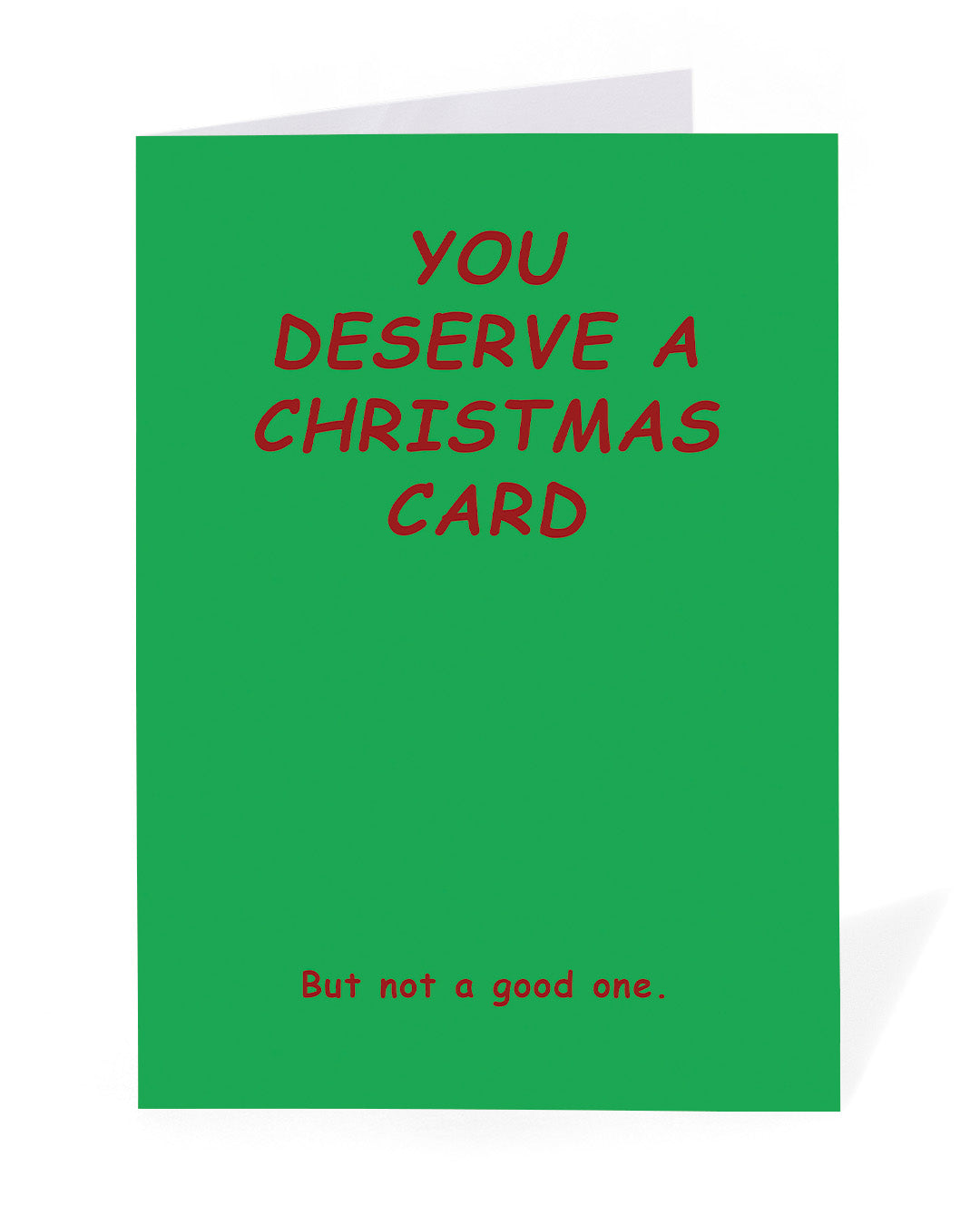 Personalised You Deserve a Christmas Card