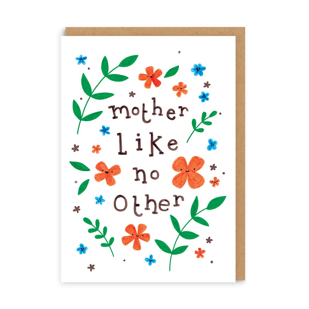 Mother Like No Other Floral Greeting Card