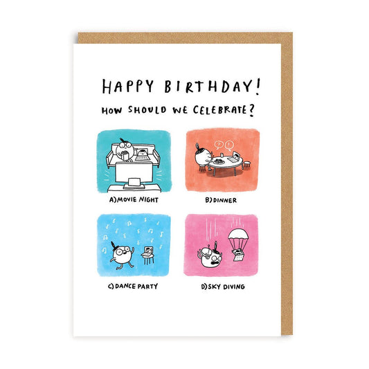 How Should We Celebrate? Birthday Card