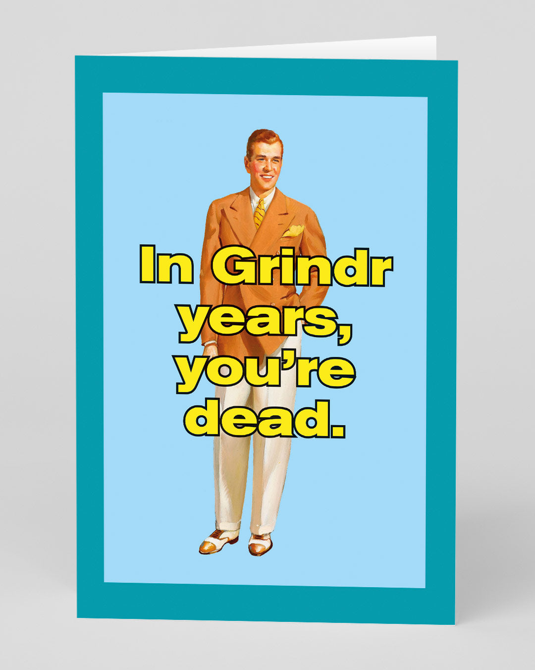 Personalised Grindr Years Birthday Card