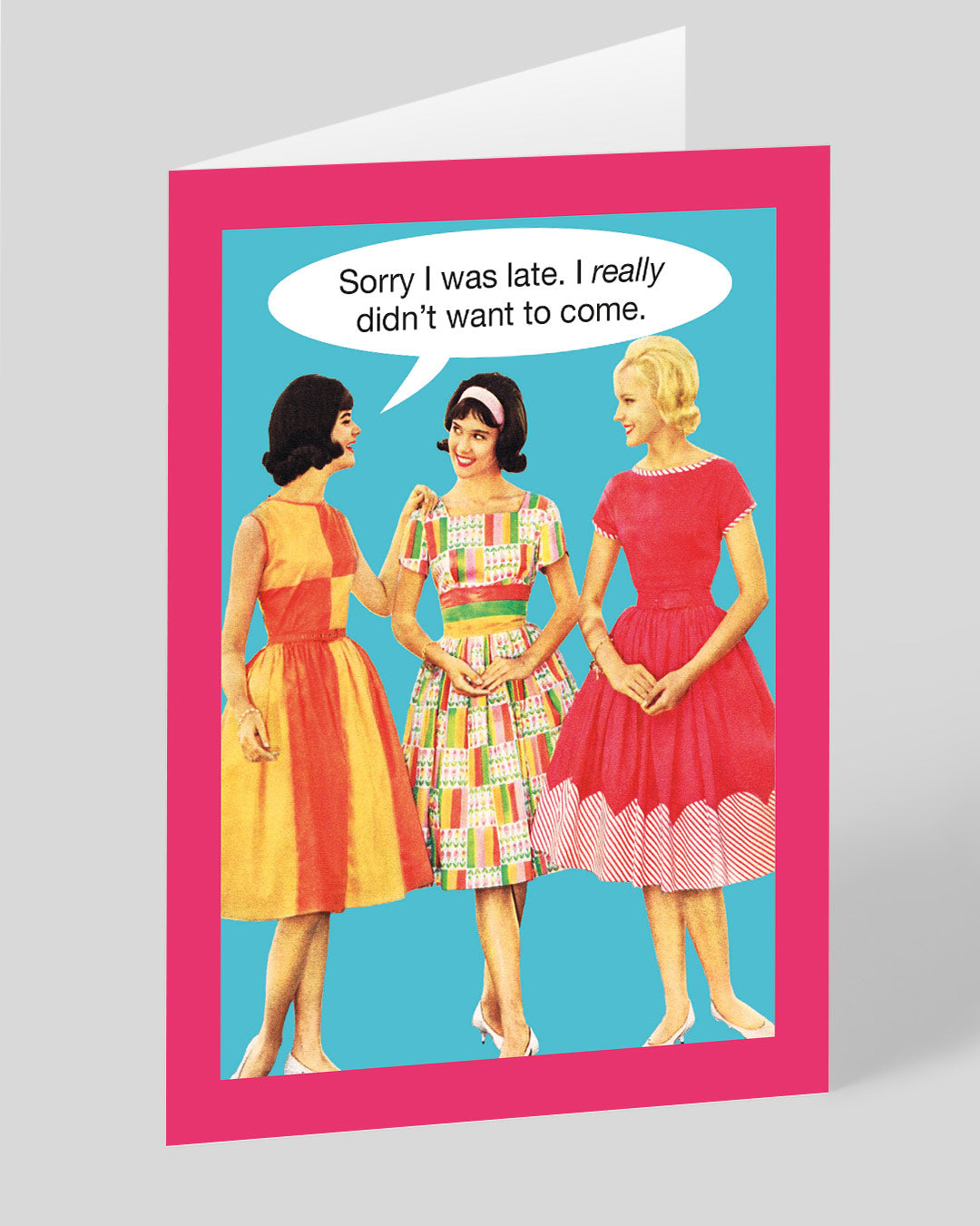 Personalised Sorry I was Late Greeting Card