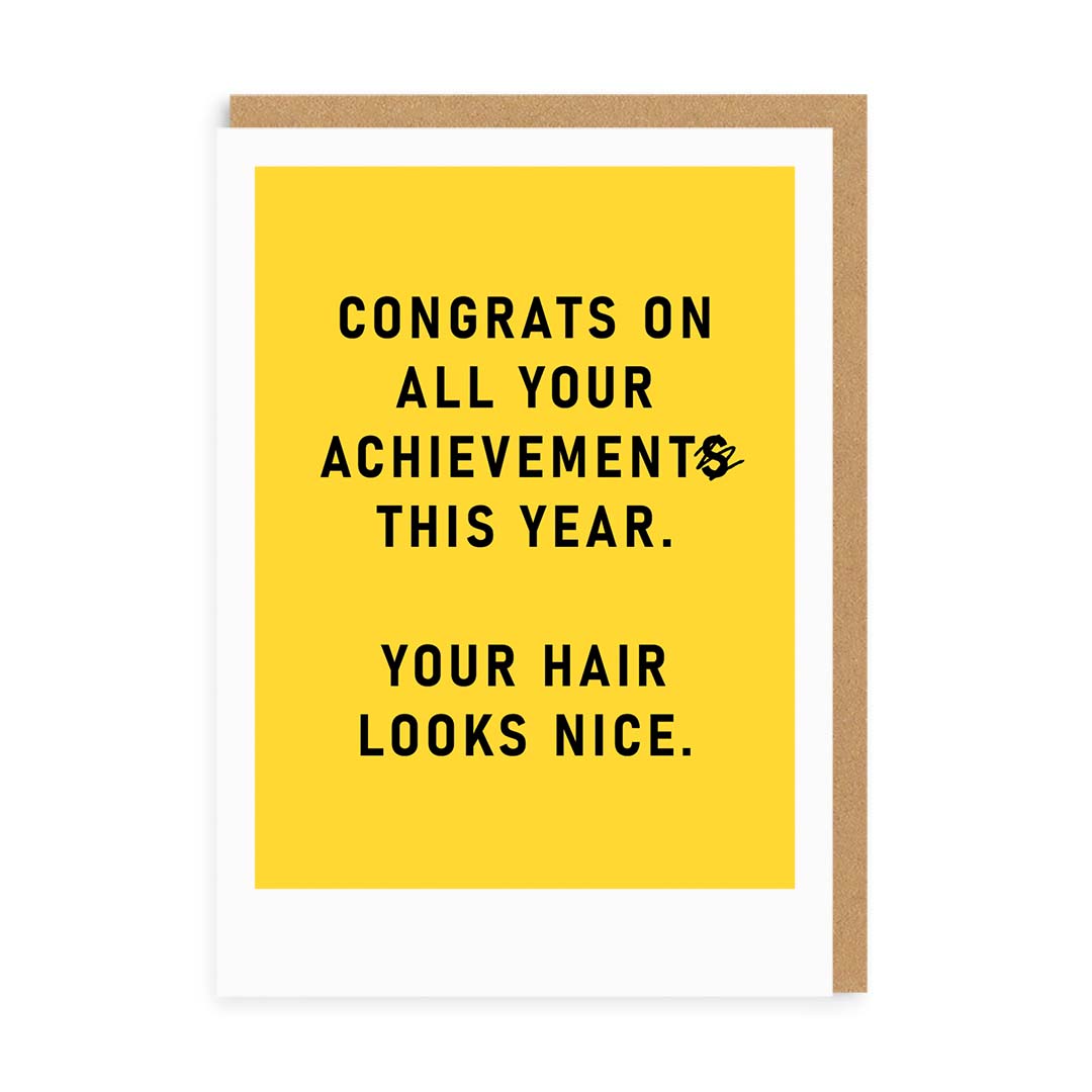 Congrats On All Your Achievements... Greeting Card