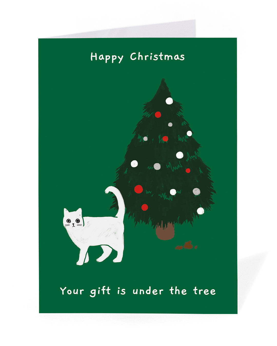 Personalised Gift Under the Tree Christmas Card