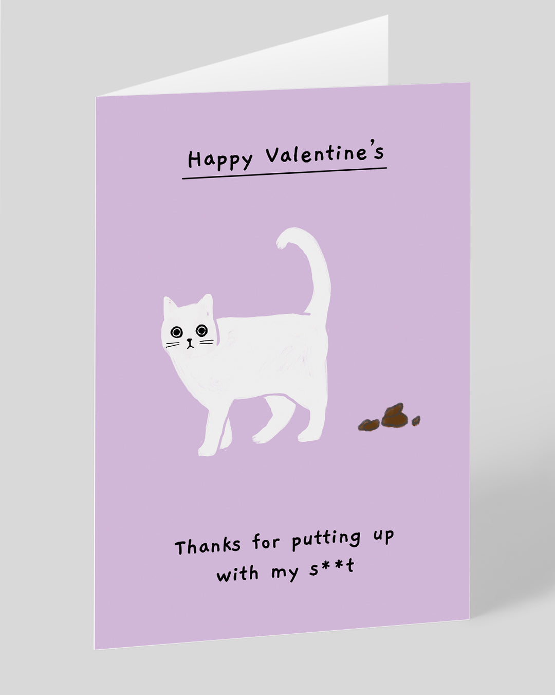 Personalised Thanks For Putting Up With My Sh*t Valentine's Day Card