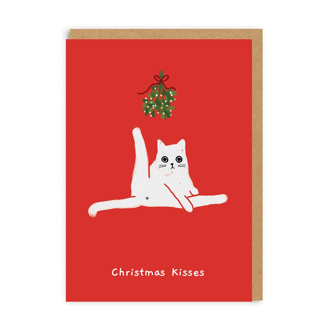 Christmas Kisses Christmas Card