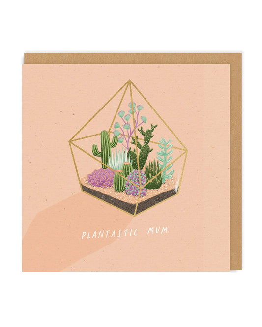 Plantastic Mum Square Greeting Card