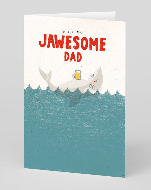 Personalised Jawsome Dad Greeting Card