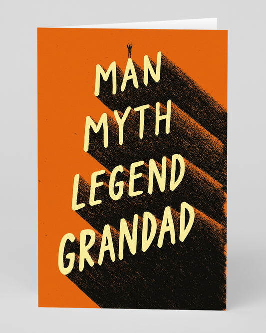 Personalised Man, Myth, Legend, Grandad Greeting Card