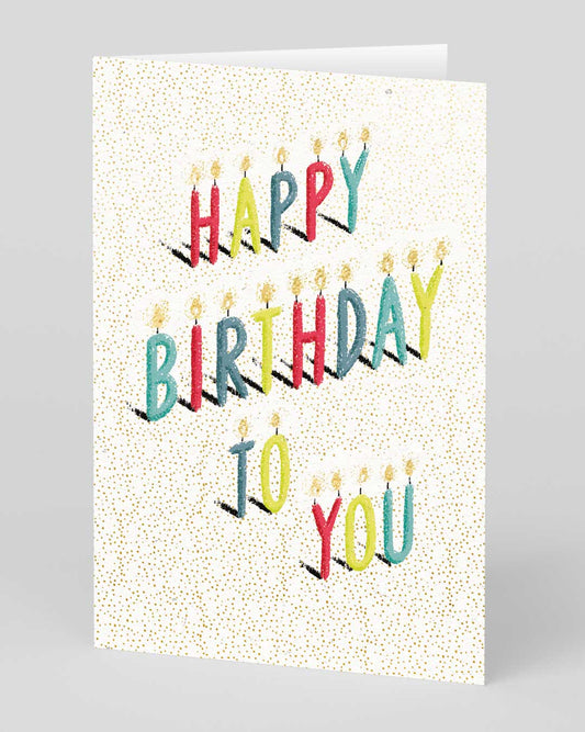 Personalised Birthday Candles Card