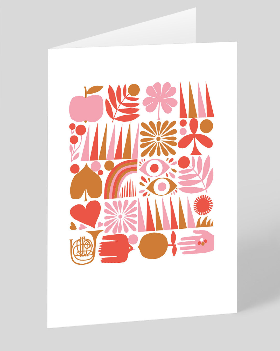 Abstract Grid Greeting Card