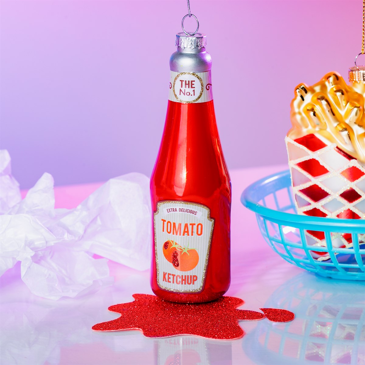 Ketchup Bottle Christmas Tree Decoration