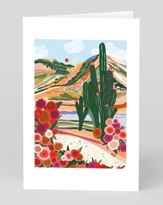 Cactus Landscape Greeting Card