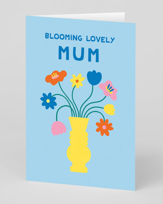 Personalised Wonderful Mum Flowers Greeting Card
