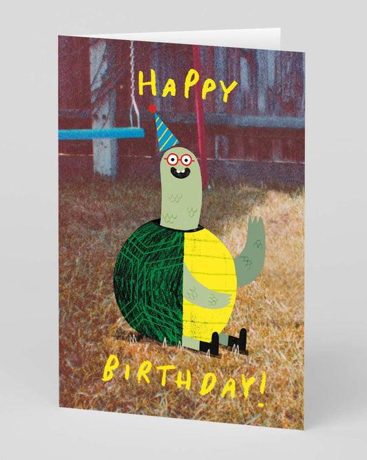 Personalised Tortoise Happy Birthday Card