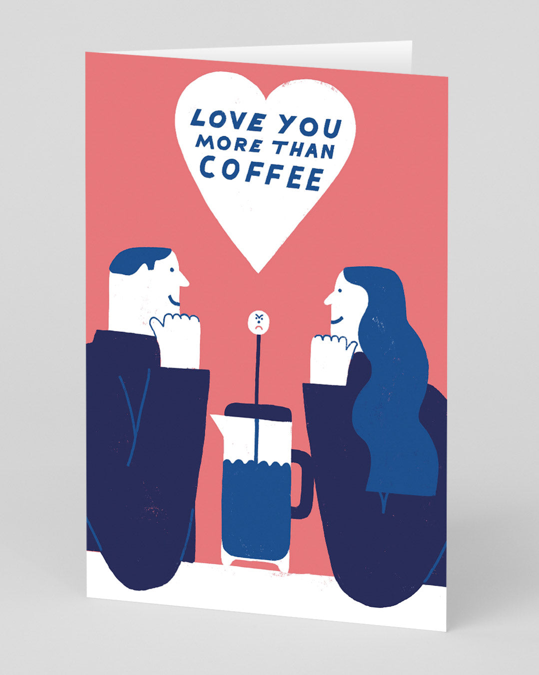 Personalised Love You More Than Coffee Card
