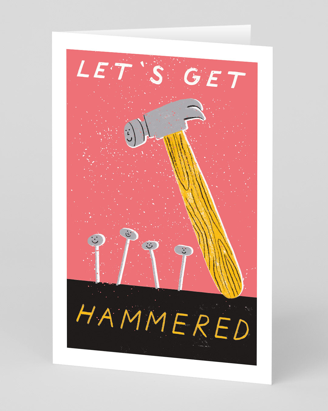 Personalised Let's Get Hammered Greeting Card