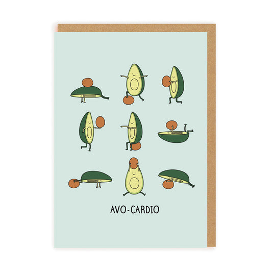 Avo-cardio Greeting Card