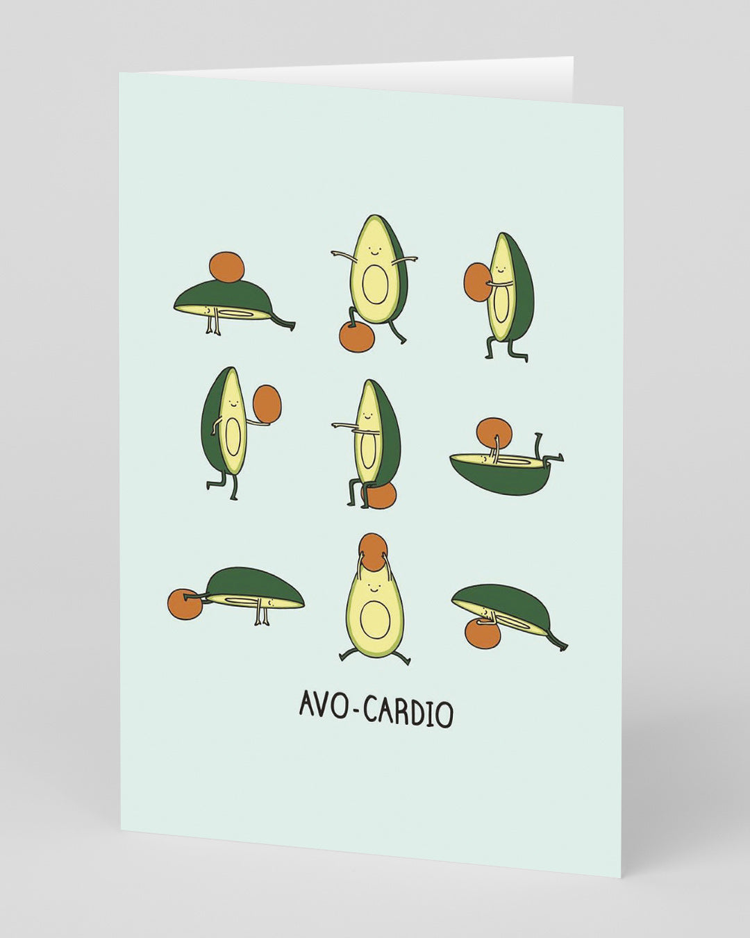 Personalised Avo-cardio Greeting Card
