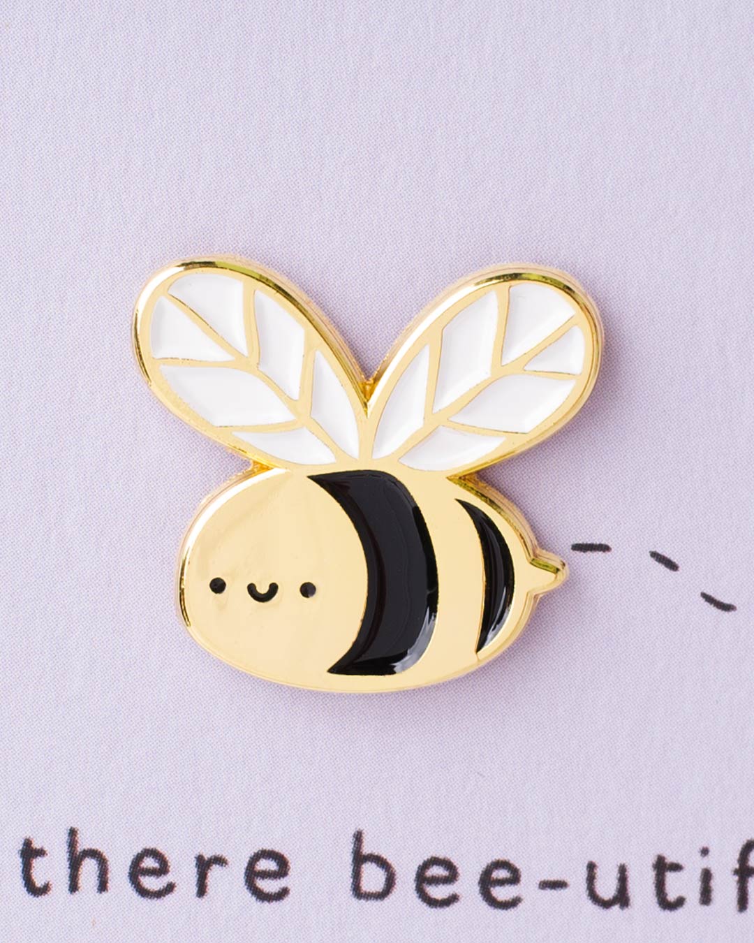 Bumblebee Enamel Pin Greeting Card