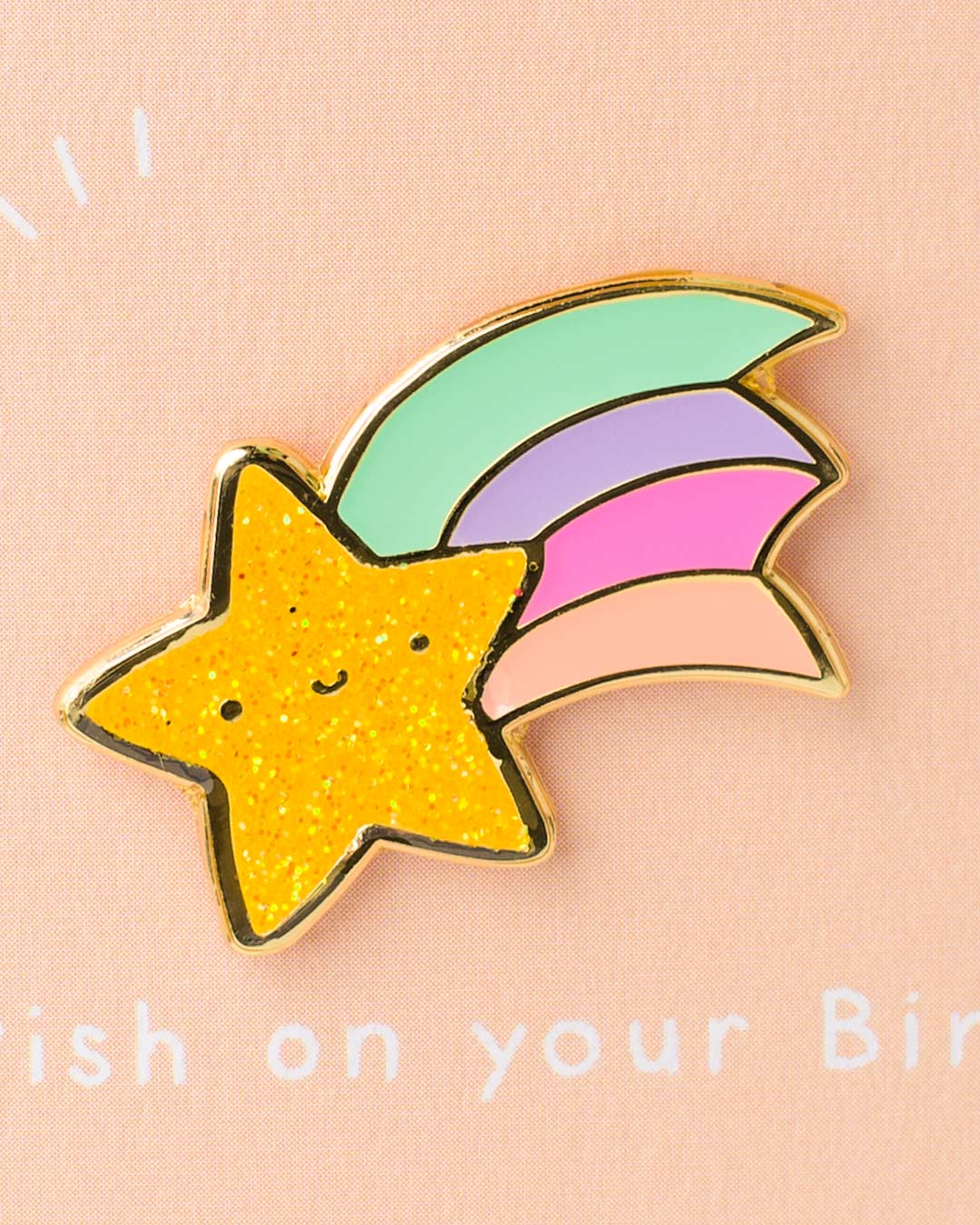 Make A Birthday Wish Enamel Pin Birthday Greeting Card