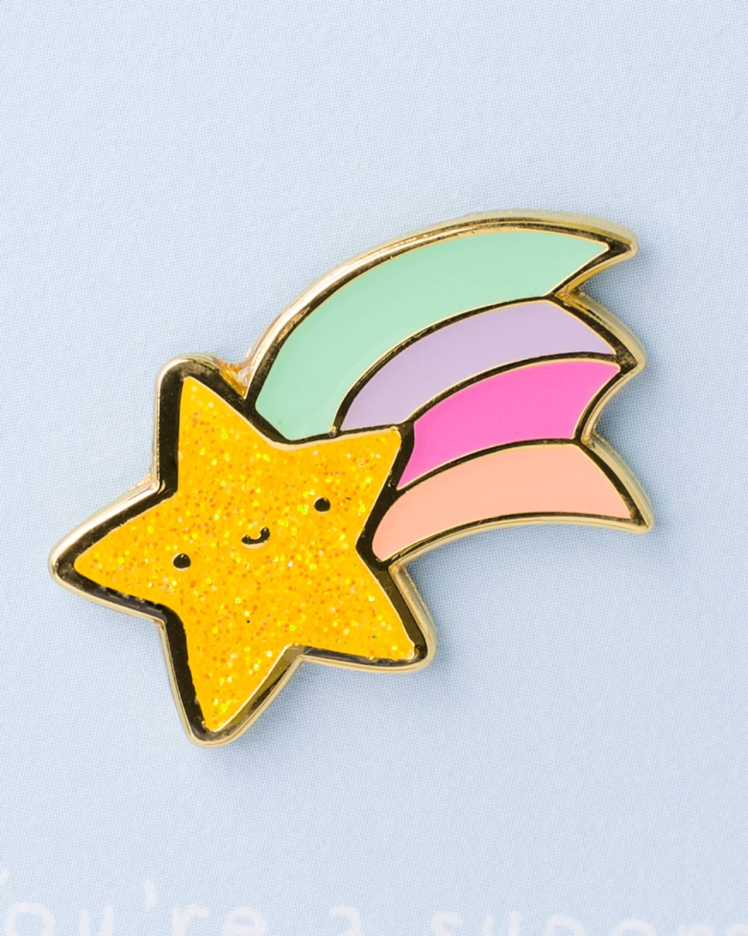 Mum You're A Superstar Enamel Pin Card