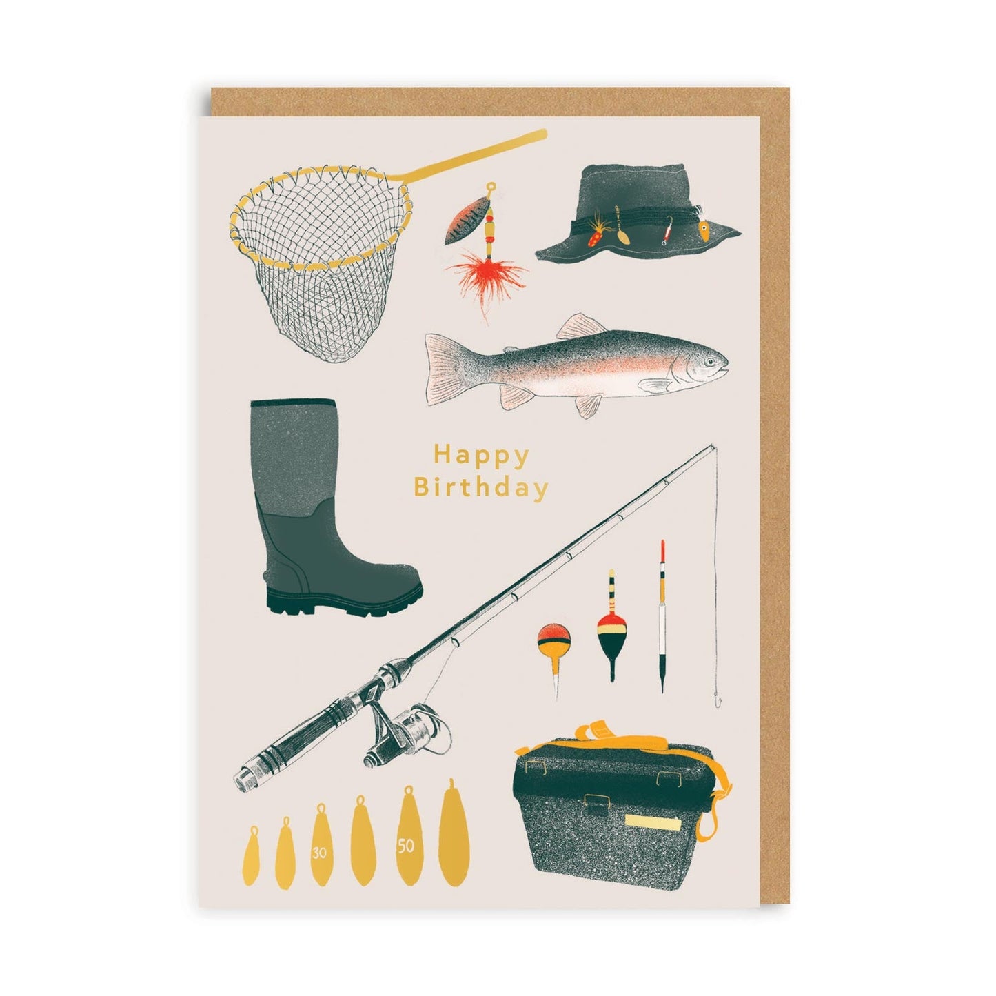 Personalised Happy Birthday Fishing Card