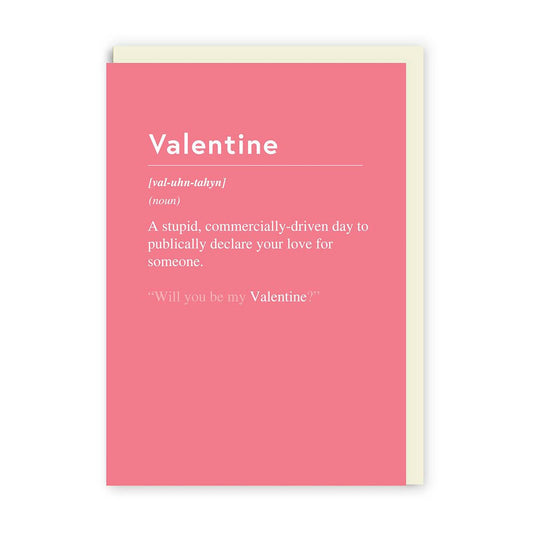 Valentines Commercially Driven Day Greeting Card