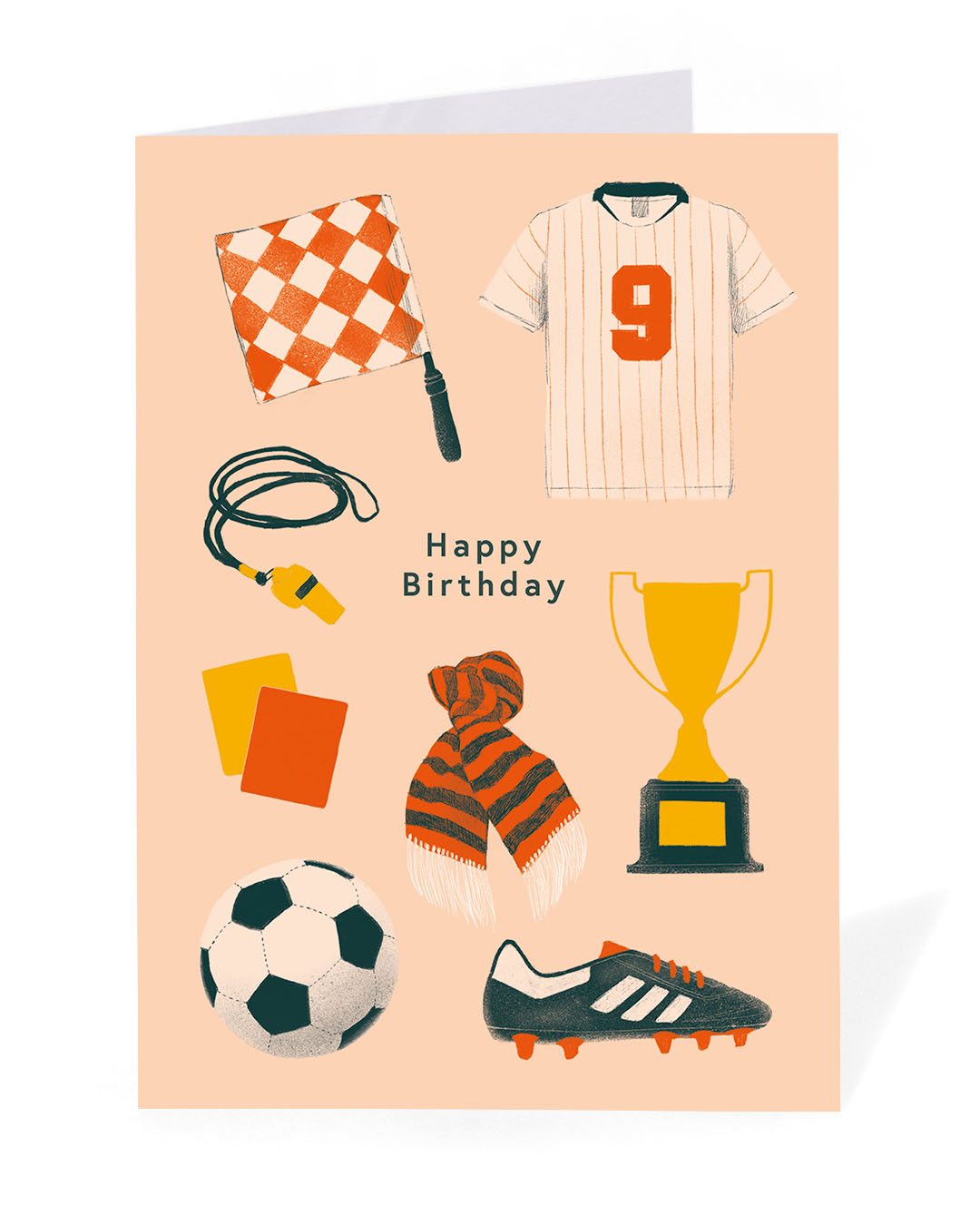 Personalised Happy Birthday Football Card