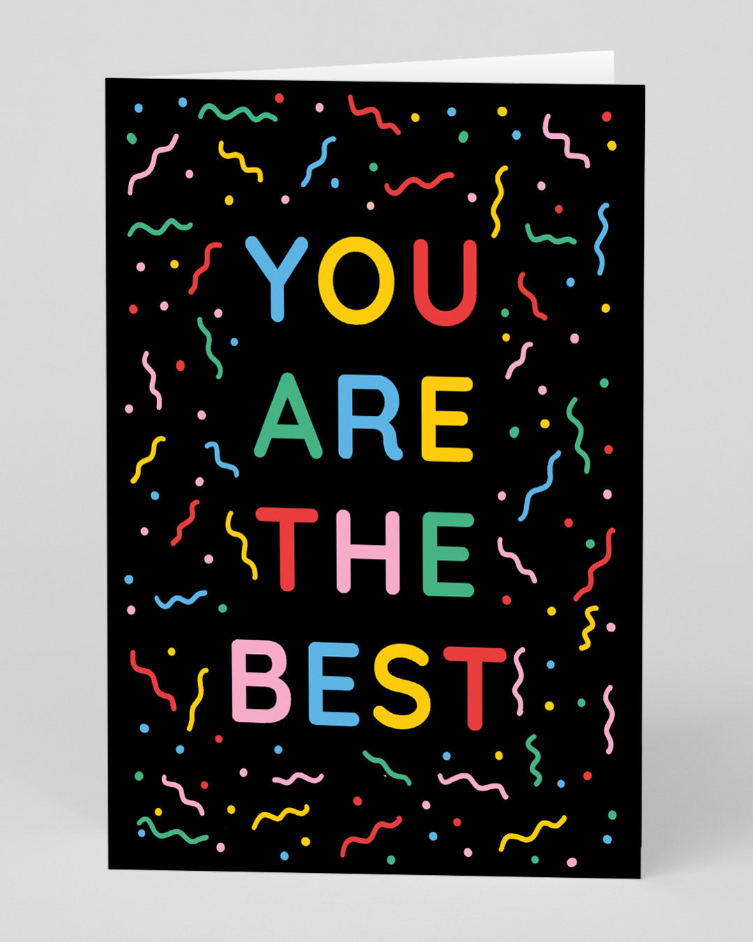 Personalised You are The Best Confetti Congratulations Card