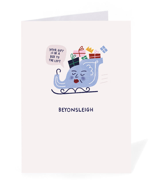 Personalised Beyonsleigh Christmas Card