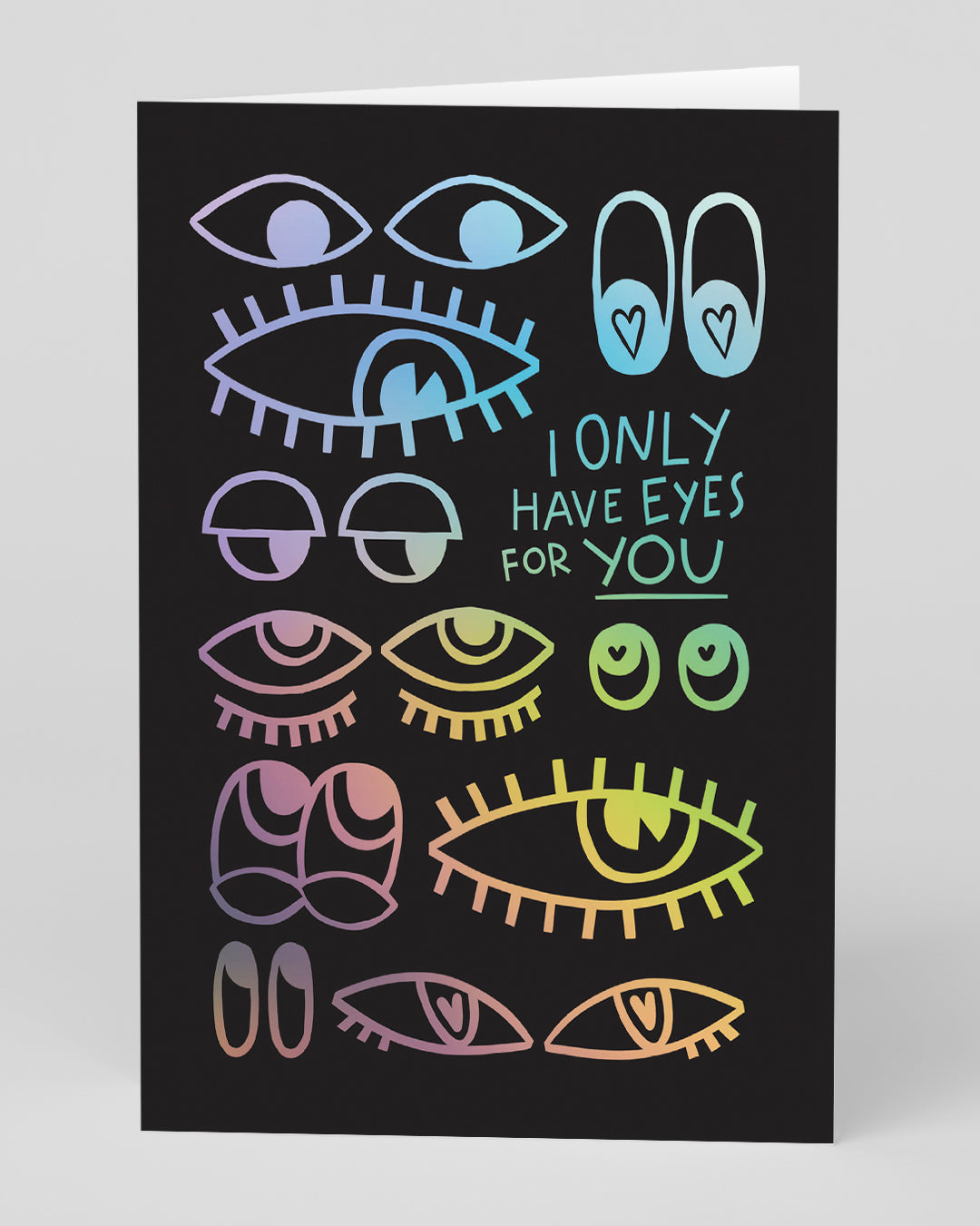 Personalised I Only Have Eyes For You Card