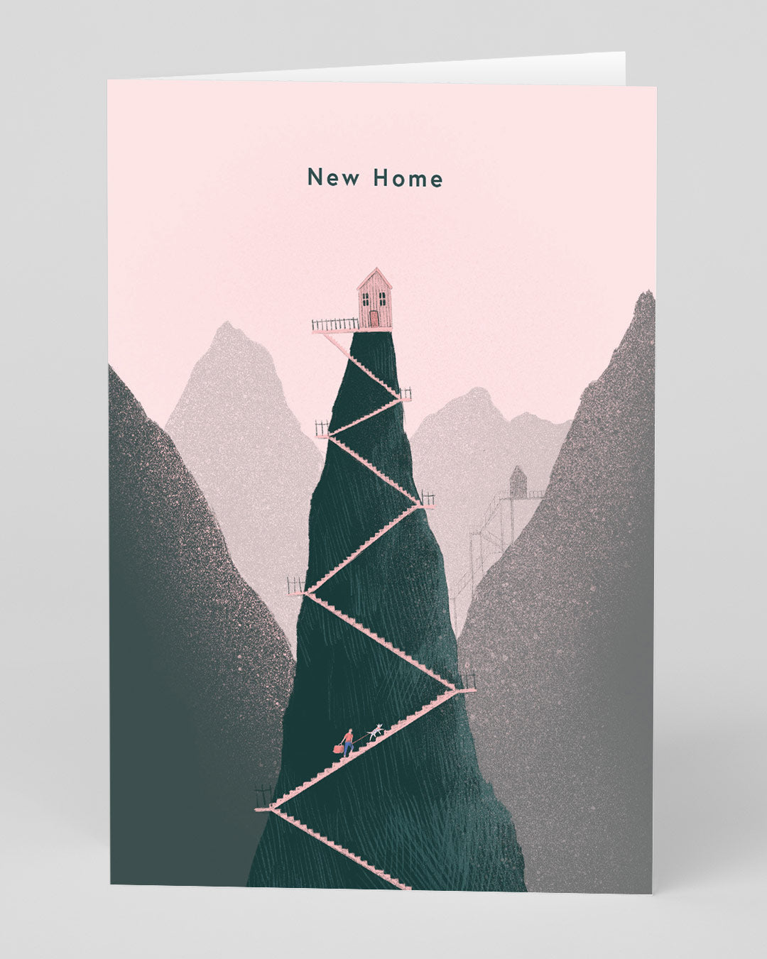 Personalised New Home Mountain Greeting Card