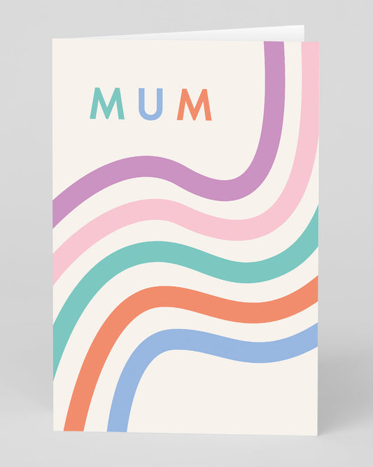 Personalised Rainbows Happy Mother's Day Card