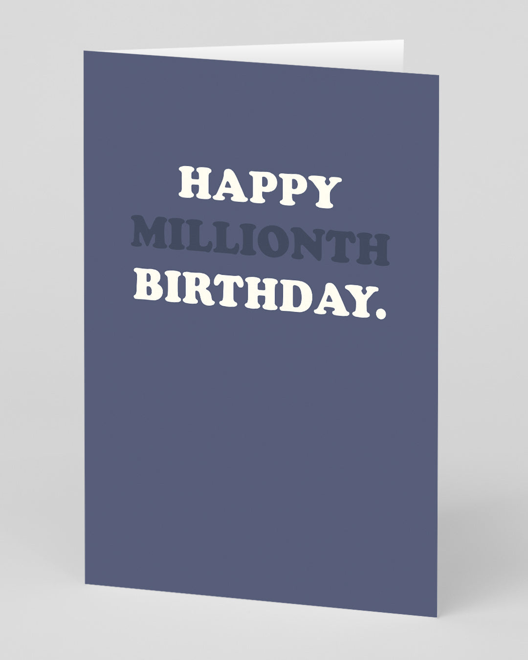 Personalised Happy Millionth Birthday Card