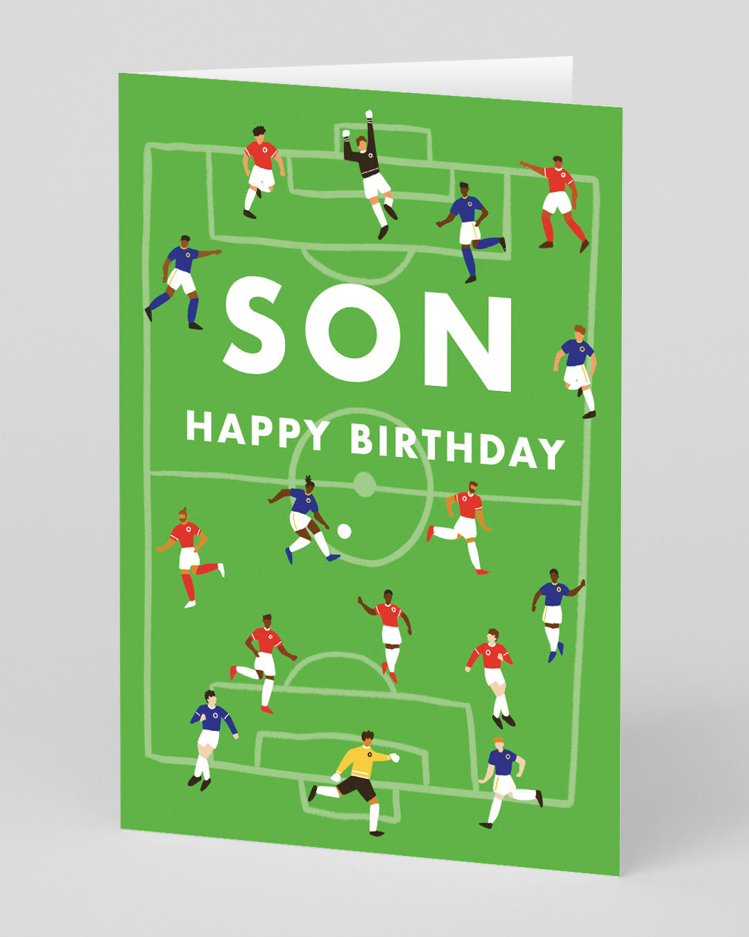 Personalised Son Football Birthday Card