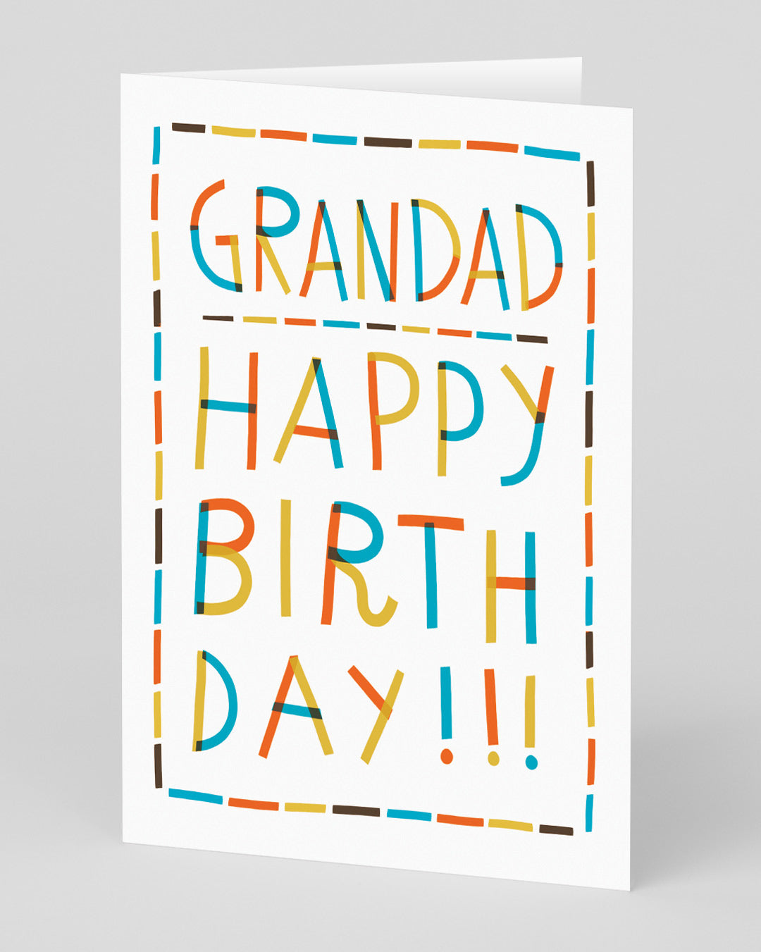 Personalised Happy Birthday Grandad Card