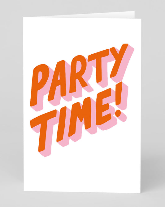 Personalised Party Time Greeting Card