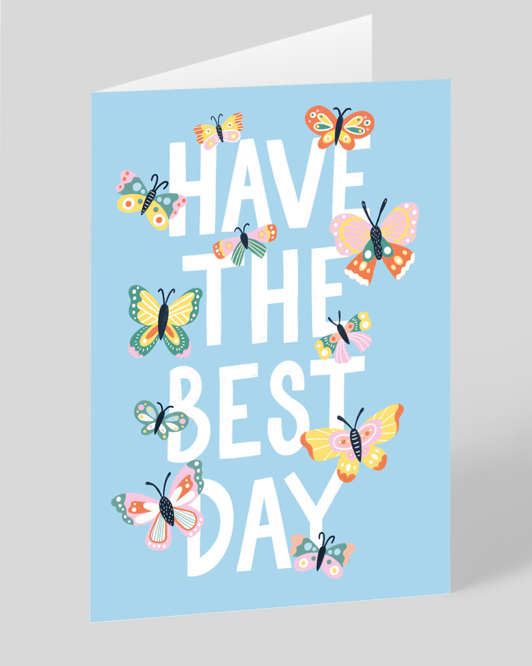 Personalised Have The Best Day Butterflies Greeting Card
