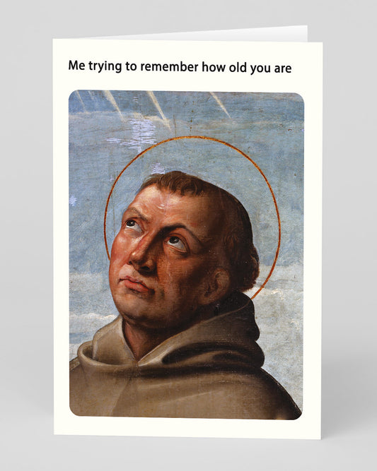 Personalised Trying to Remember How Old You Are Birthday Card