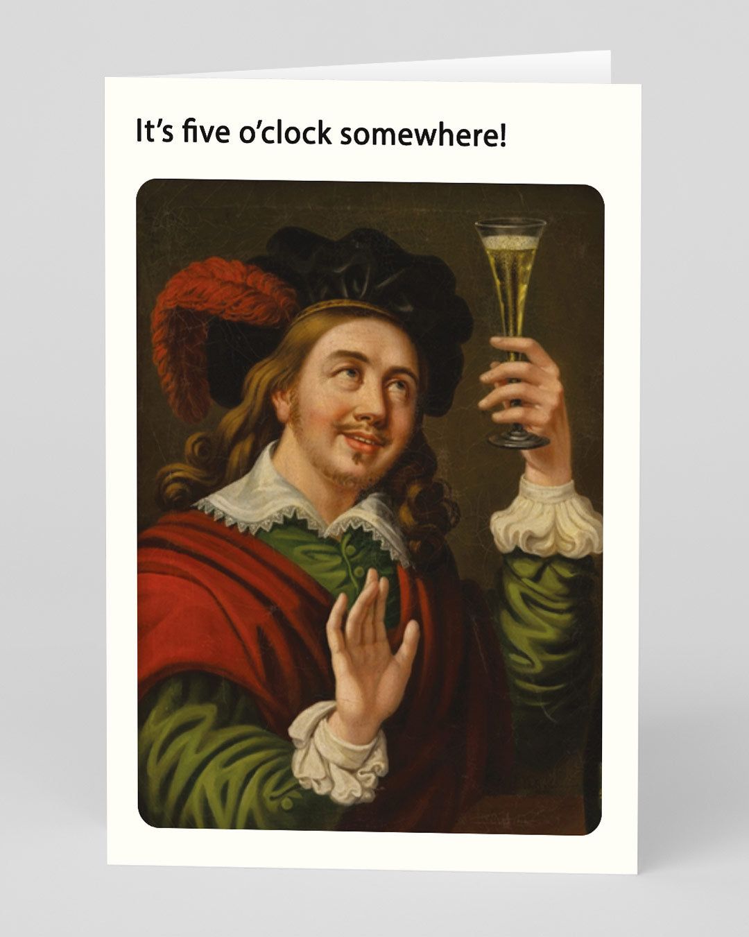 Personalised It's 5 'O Clock Somewhere Greeting Card
