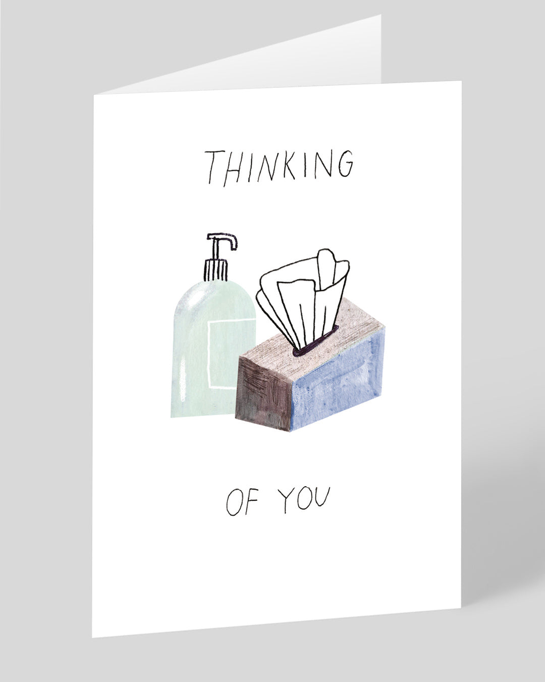 Personalised Thinking of You Tissue Box Greeting Card