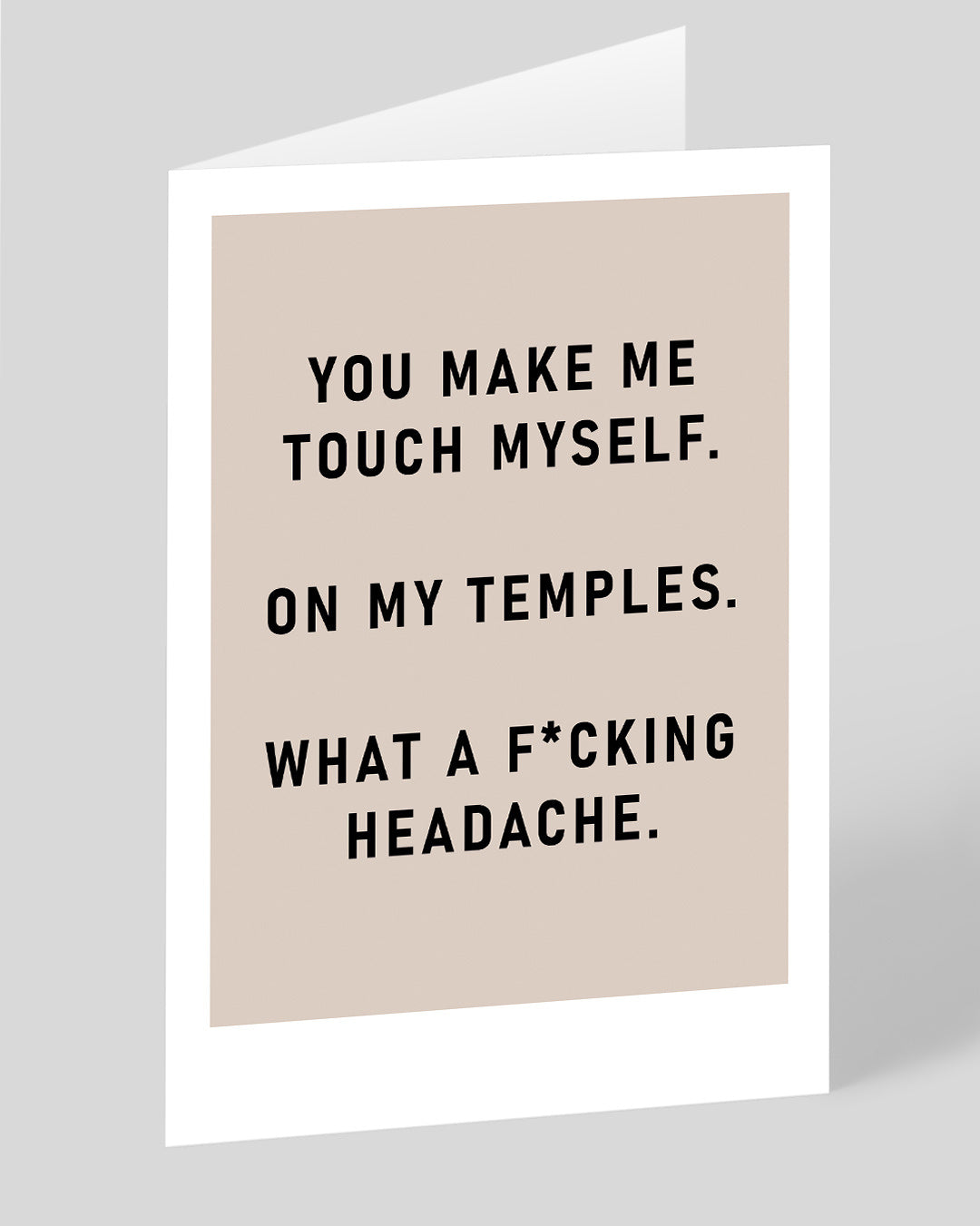 Personalised F*cking Headache Greeting Card