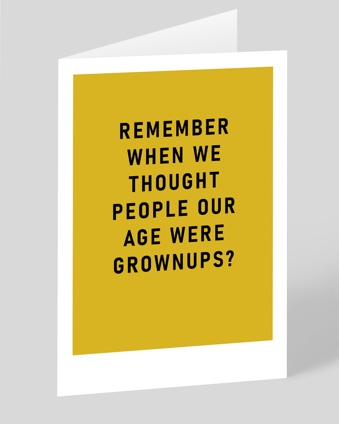 Personalised Remember Grown Ups Greeting Card
